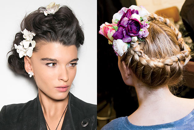 The 3 Prettiest Ways to Wear Floral Hair Accessories